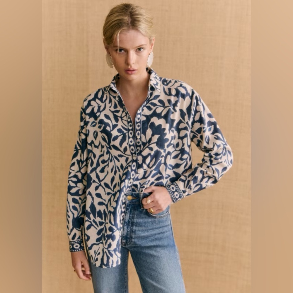 Sezane Maxy Shirt - Sézane X Momonì Sybel - Size 2